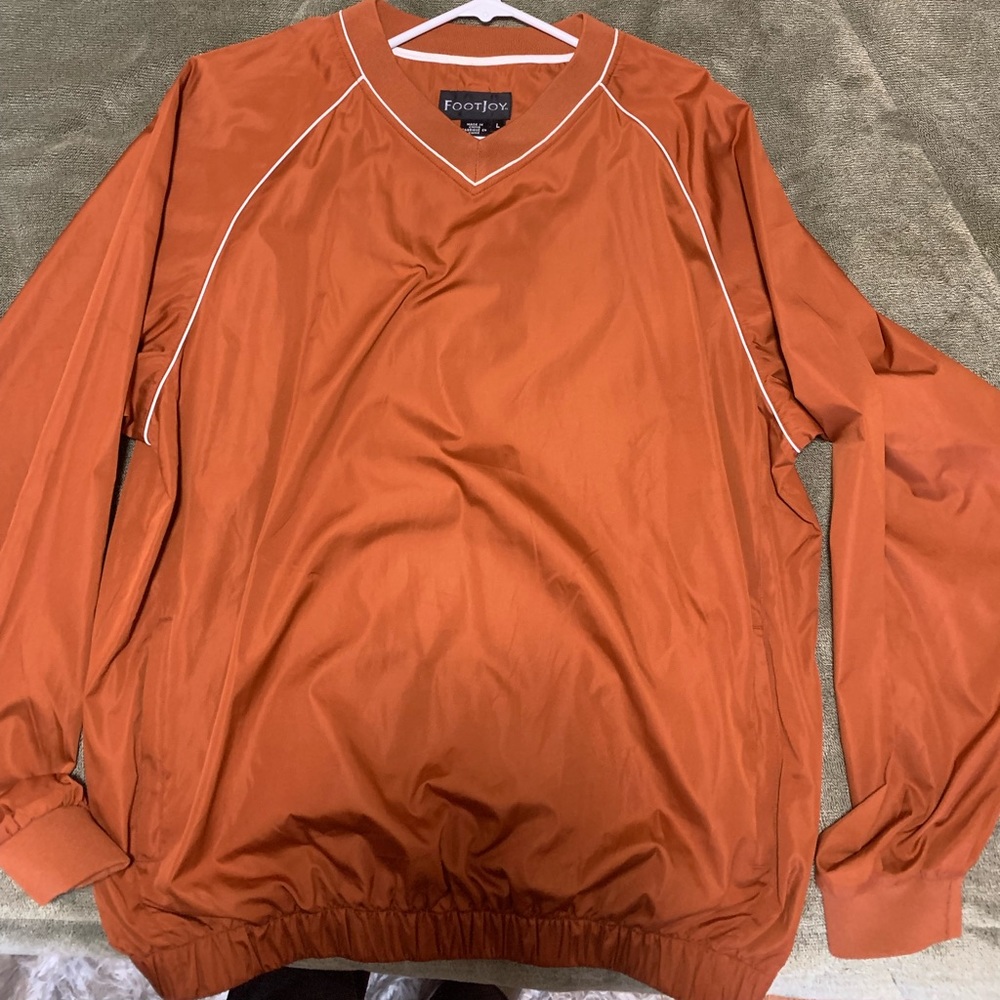 Foot joy v neck pull over rain jacket